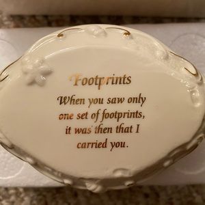 Lenox Footprints Music Box